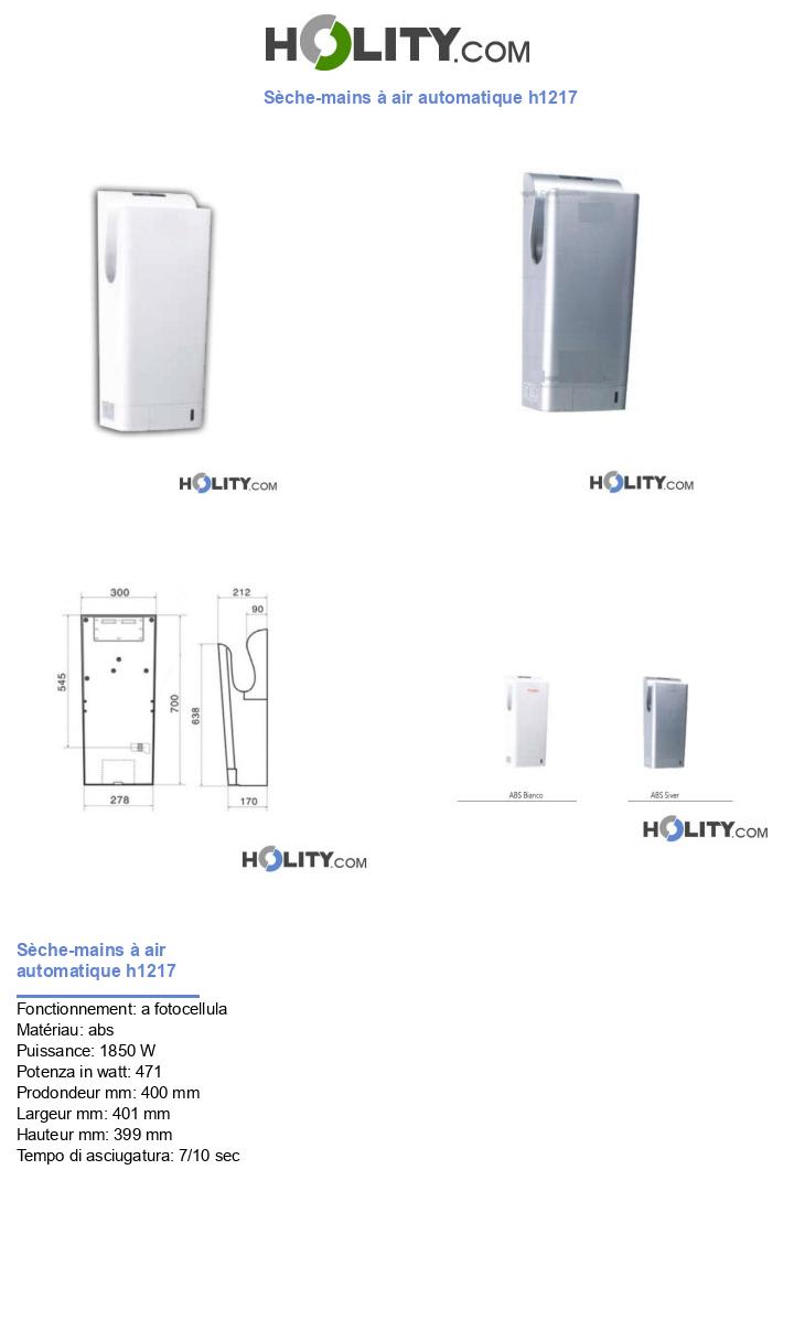 Sèche-mains à air automatique h1217