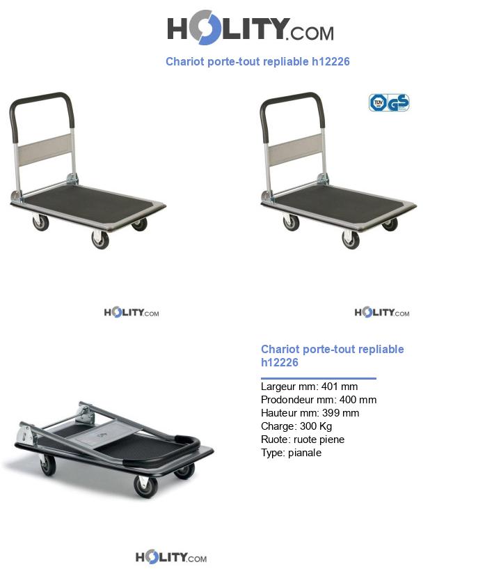 Chariot porte-tout repliable h12226