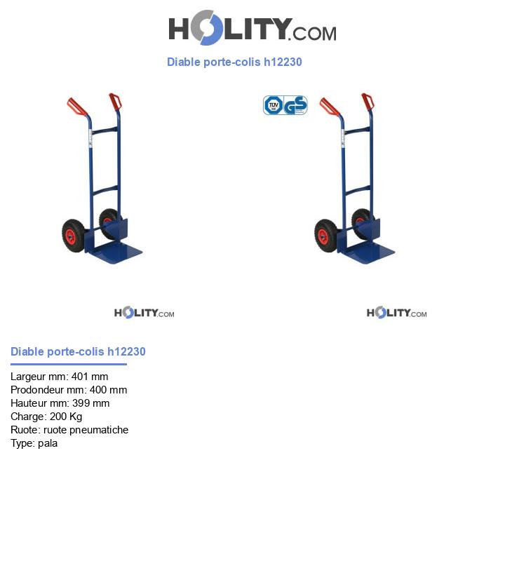 Diable porte-colis h12230