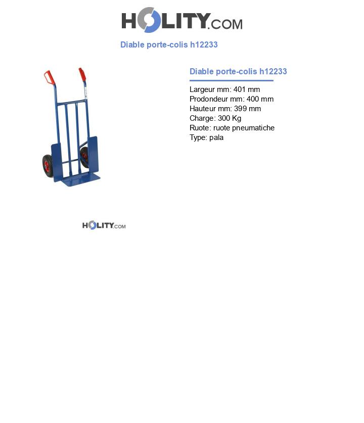 Diable porte-colis h12233