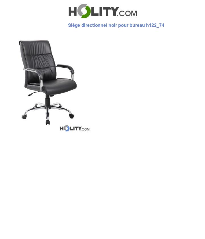 Siège directionnel noir pour bureau h122_74