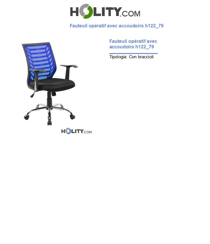 Fauteuil opératif avec accoudoirs h122_79