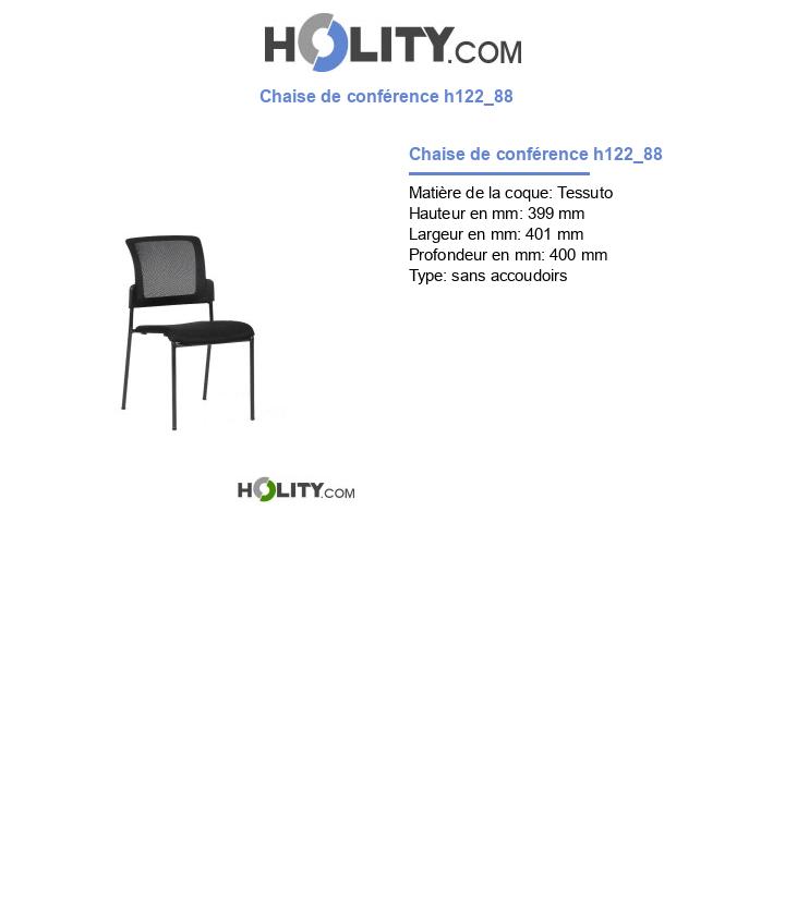 Chaise de conférence h122_88