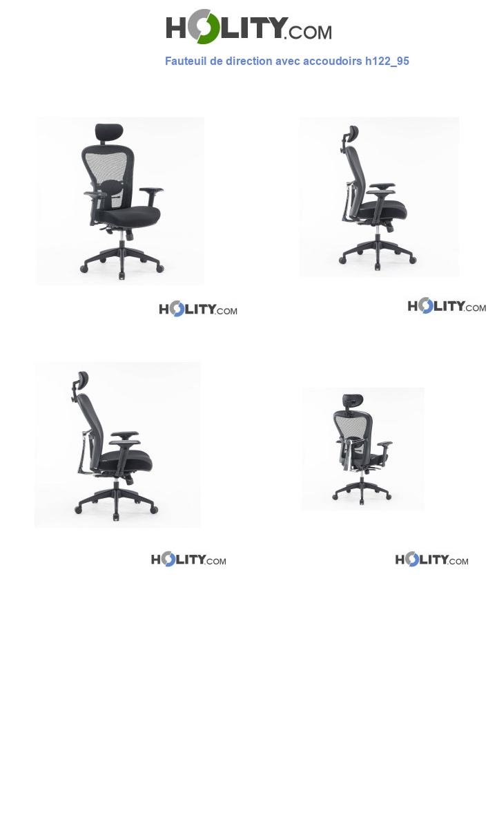Fauteuil de direction avec accoudoirs h122_95