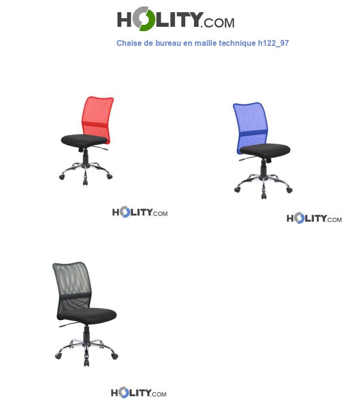Chaise de bureau en maille technique h122_97