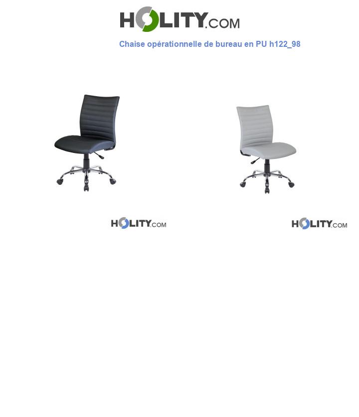 Chaise opérationnelle de bureau en PU h122_98