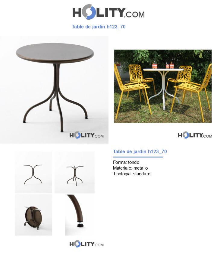 Table de jardin h123_70