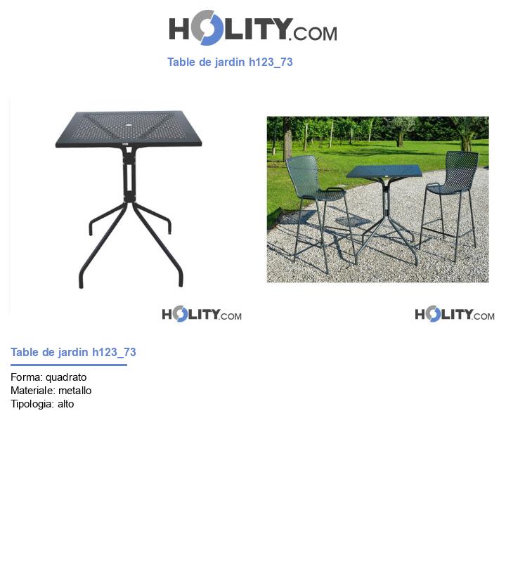 Table de jardin h123_73