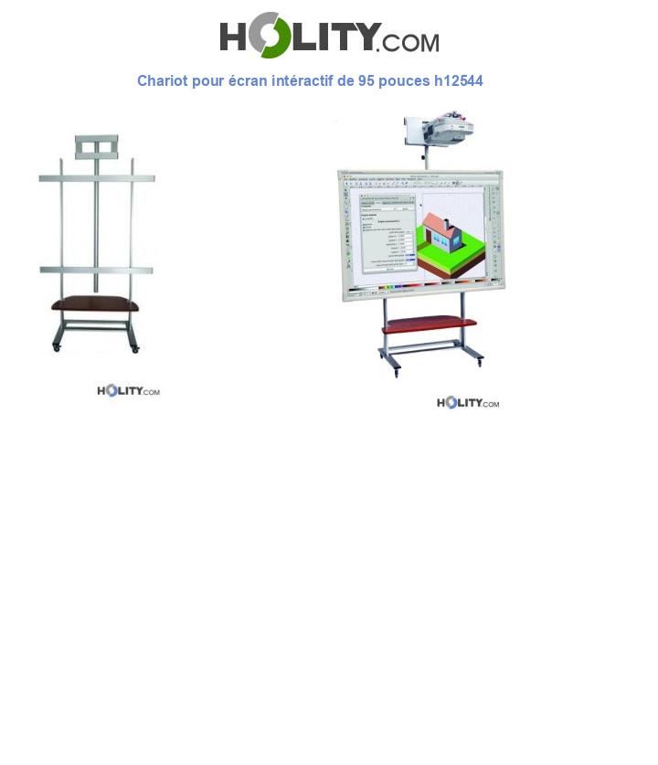 Chariot pour écran intéractif de 95 pouces h12544