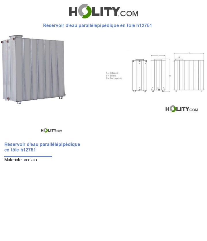 Conteneur pour eaux portables en tôle h12751