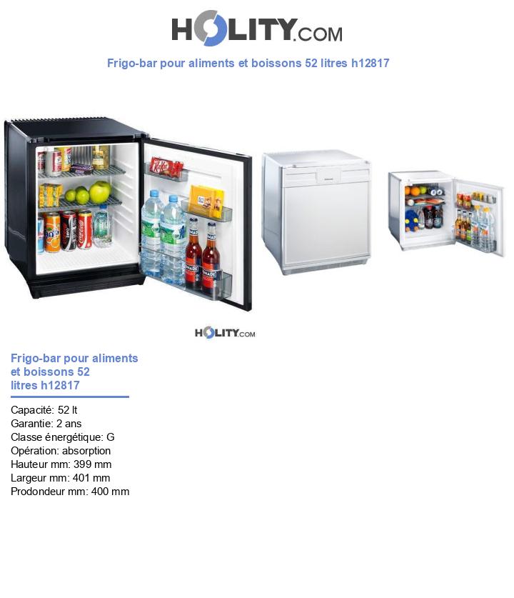 Mini frigo de chambre 55L (3L+52L) - Réfrigérateur à boissons de