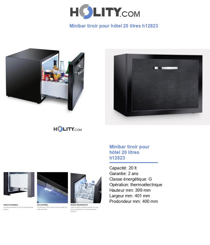 Minibar tiroir pour hôtel 20 litres h12823