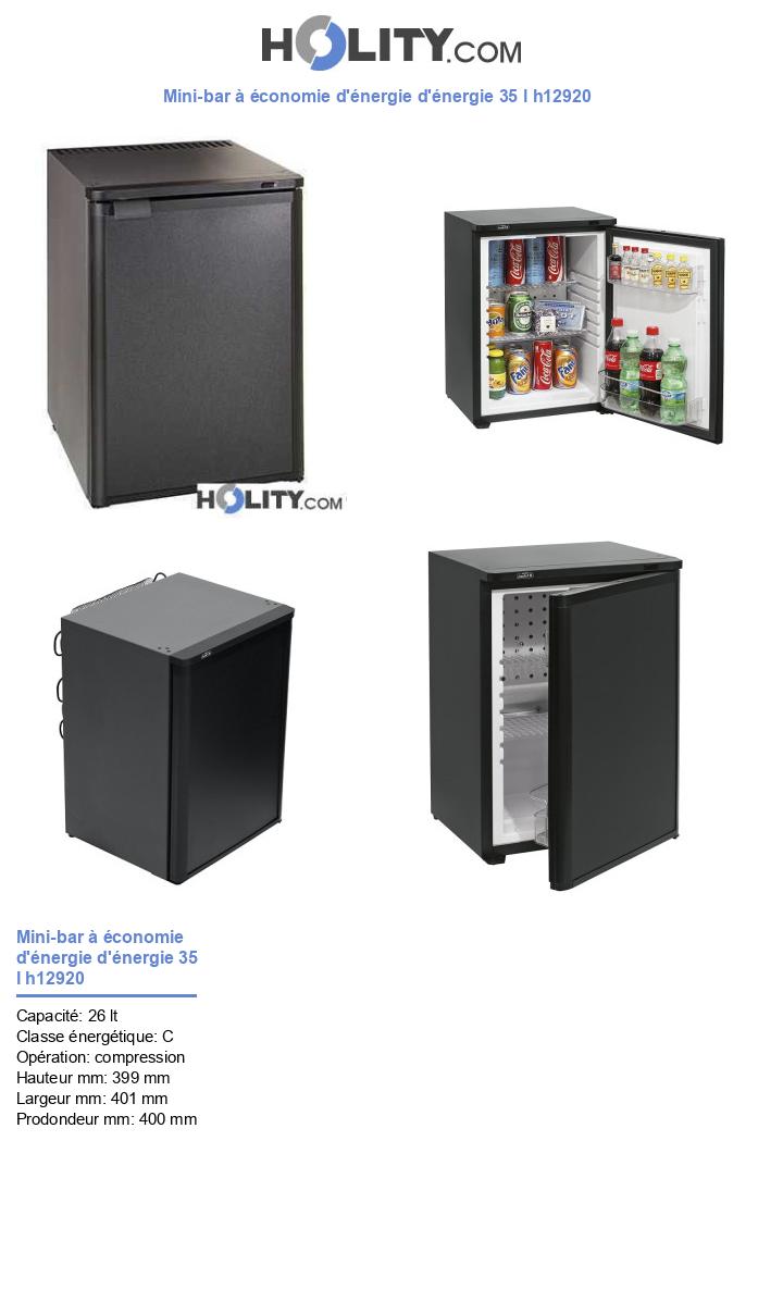 Mini-bar à économie d'énergie d'énergie 35 l h12920