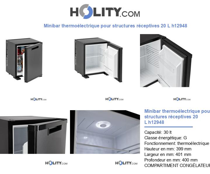 Minibar thermoélectrique pour structures réceptives 20 L h12948