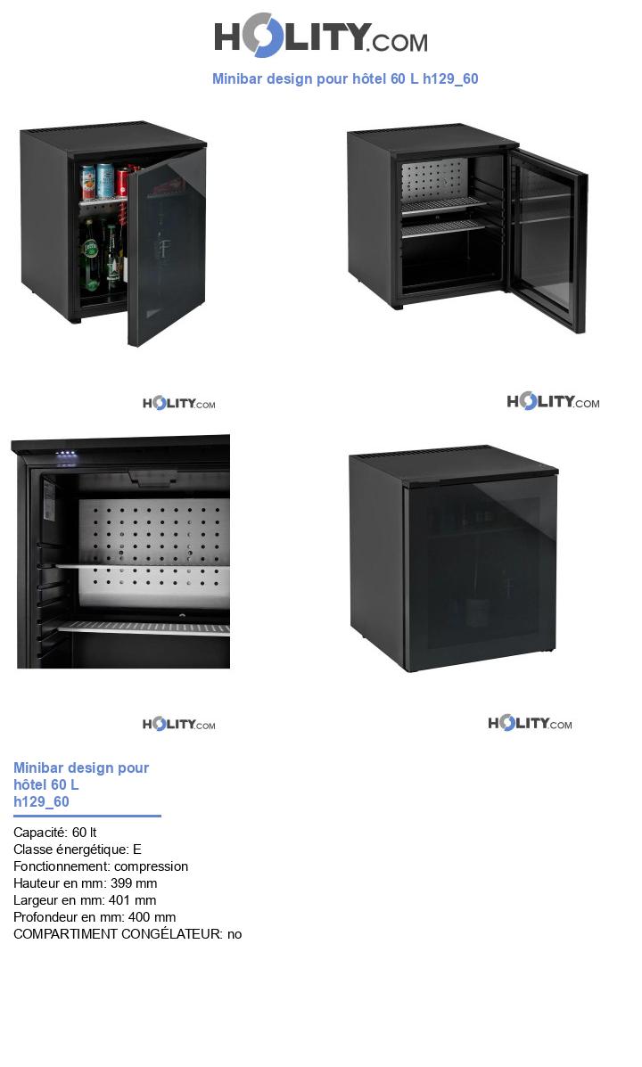 Minibar design pour hôtel 60 L h129_60