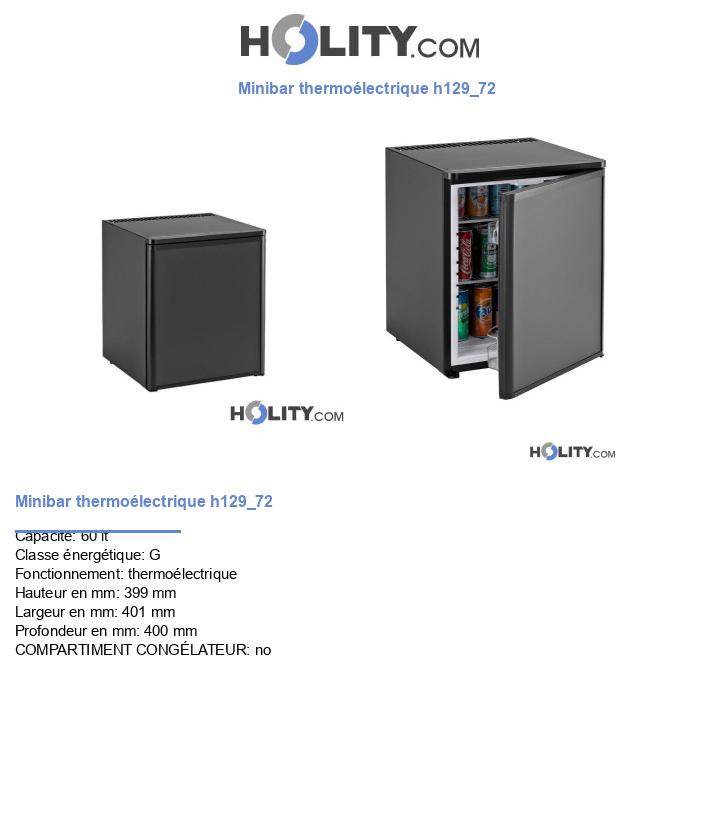 Minibar thermoélectrique h129_72