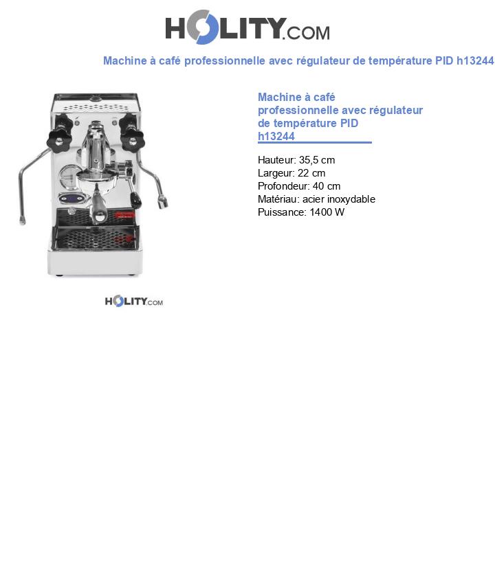 Machine à café professionnelle avec régulateur de température PID h13244