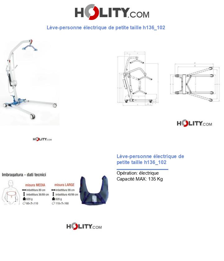 Lève-personne électrique de petite taille h136_102