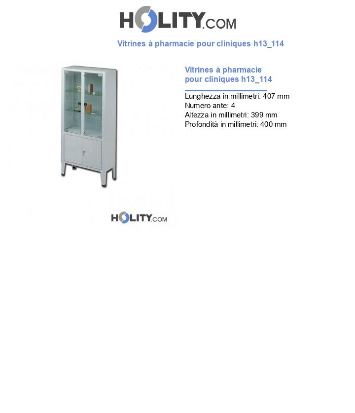 Vitrines à pharmacie pour cliniques h13_114