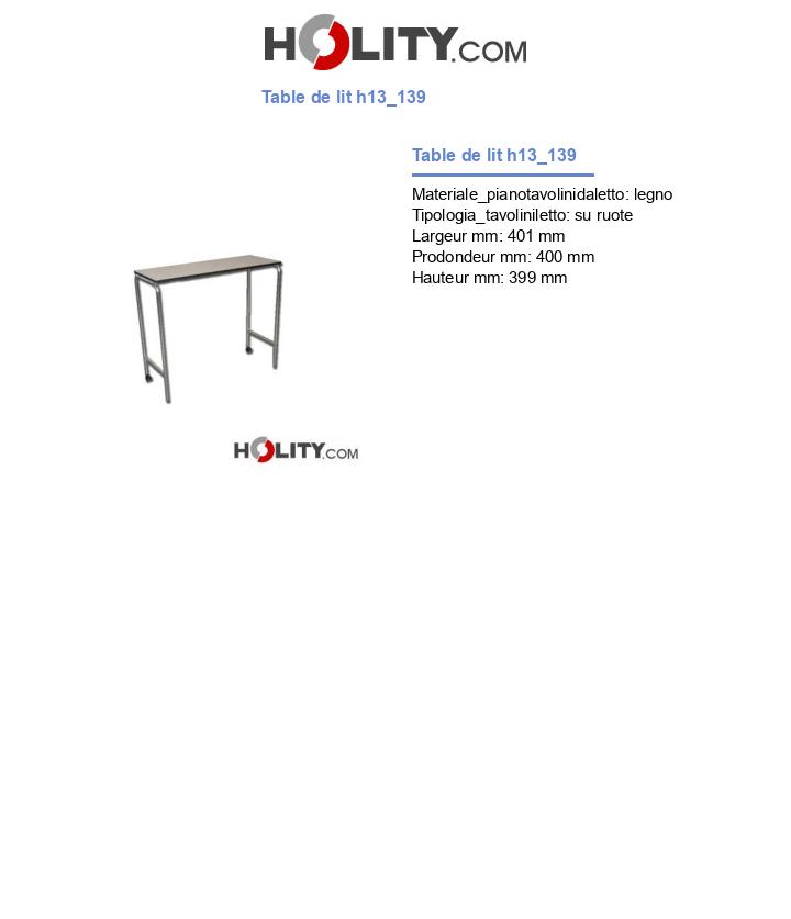 Table de lit h13_139
