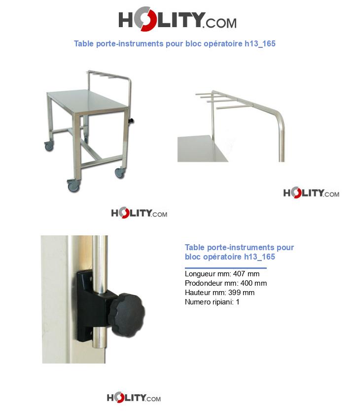 Table porte-instruments pour bloc opératoire h13_165