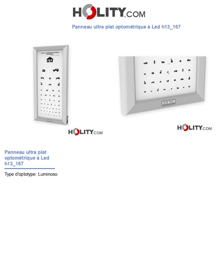 Panneau ultra plat optométrique à Led h13_167