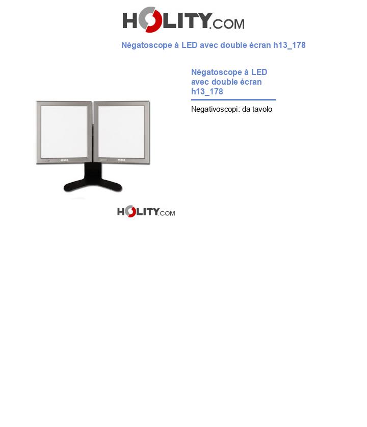 Négatoscope à LED avec double écran h13_178