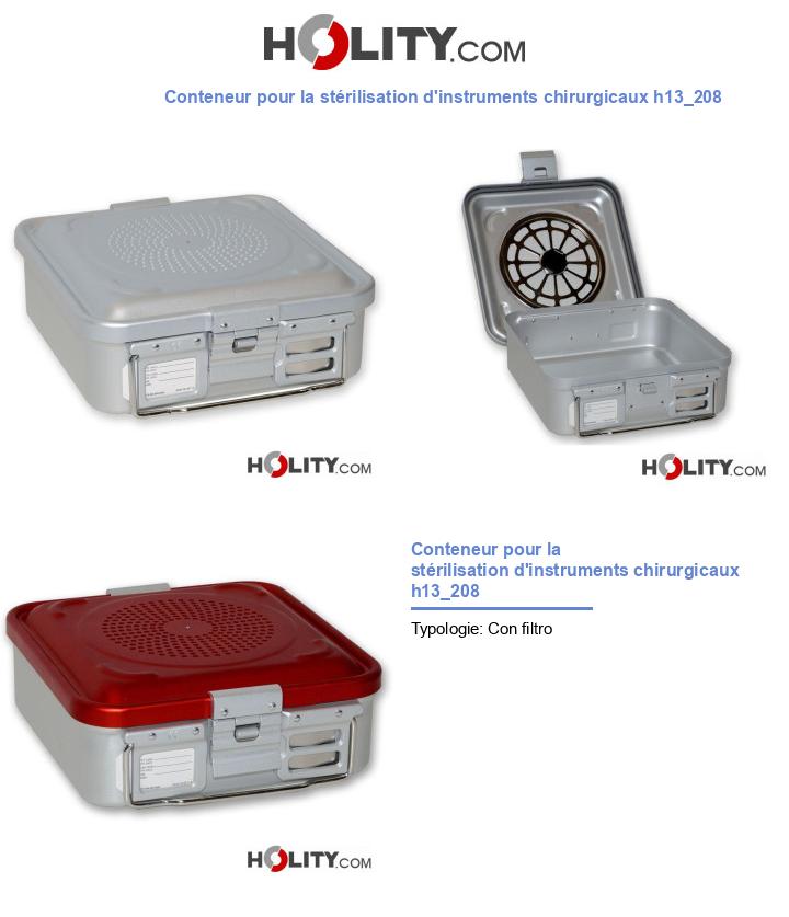 Conteneur pour la stérilisation d'instruments chirurgicaux h13_208