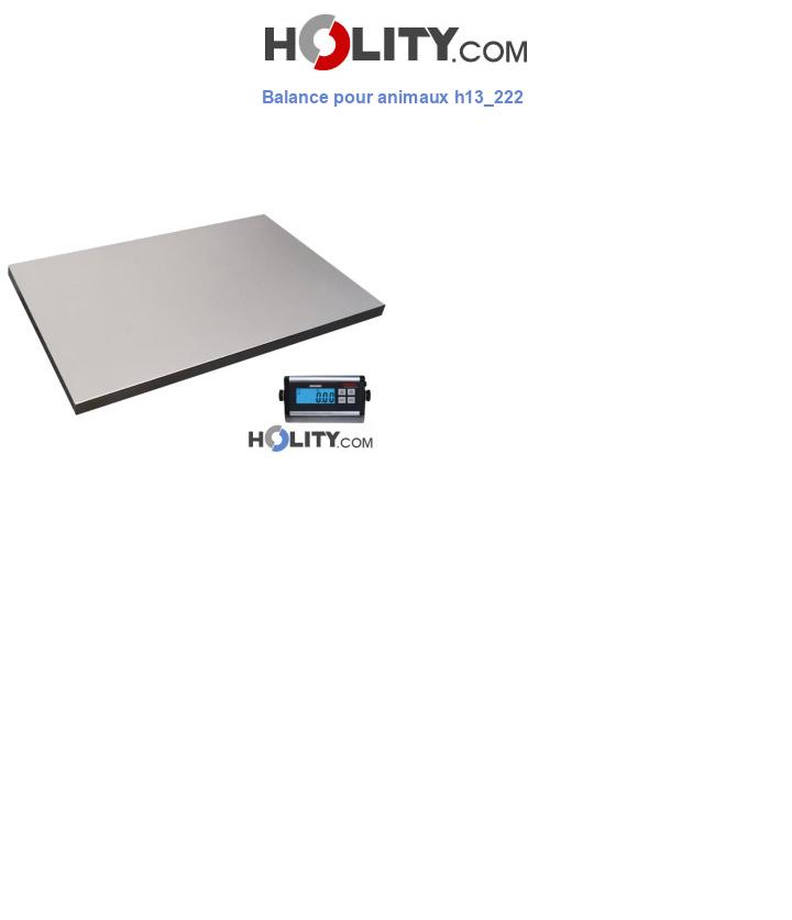 Balance pour animaux h13_222