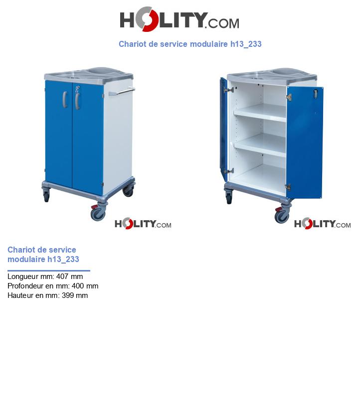 Chariot de service modulaire h13_233