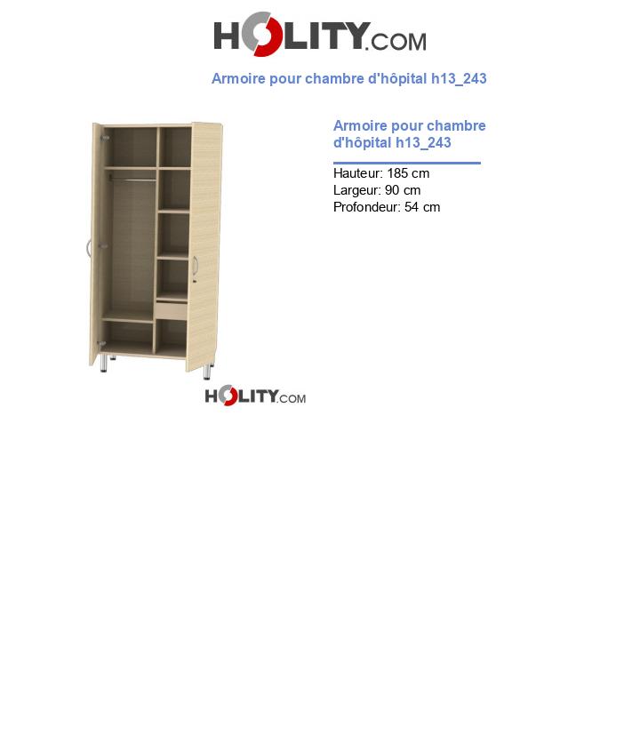 Armoire pour chambre d'hôpital h13_243
