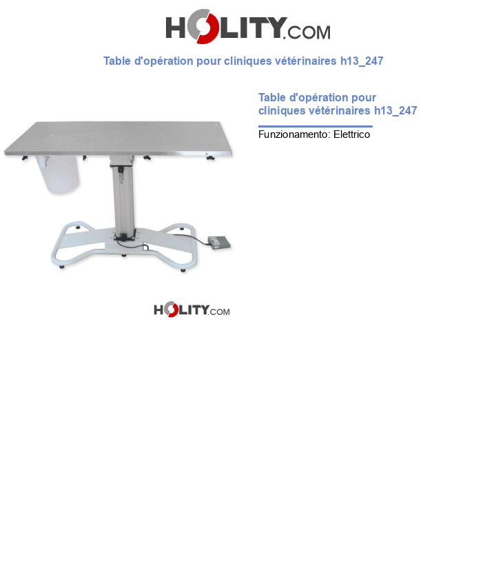 Table d'opération pour cliniques vétérinaires h13_247