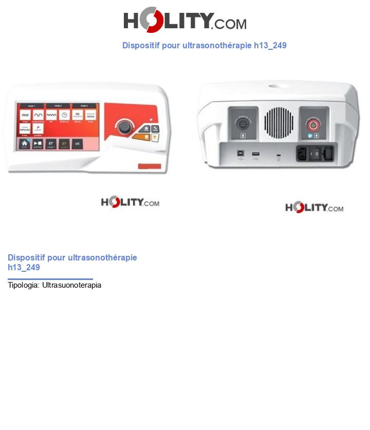 Dispositif pour ultrasonothérapie h13_249