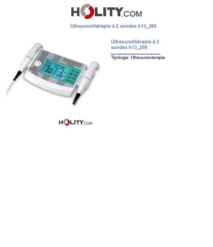 Ultrasonothérapie à 2 sondes h13_250