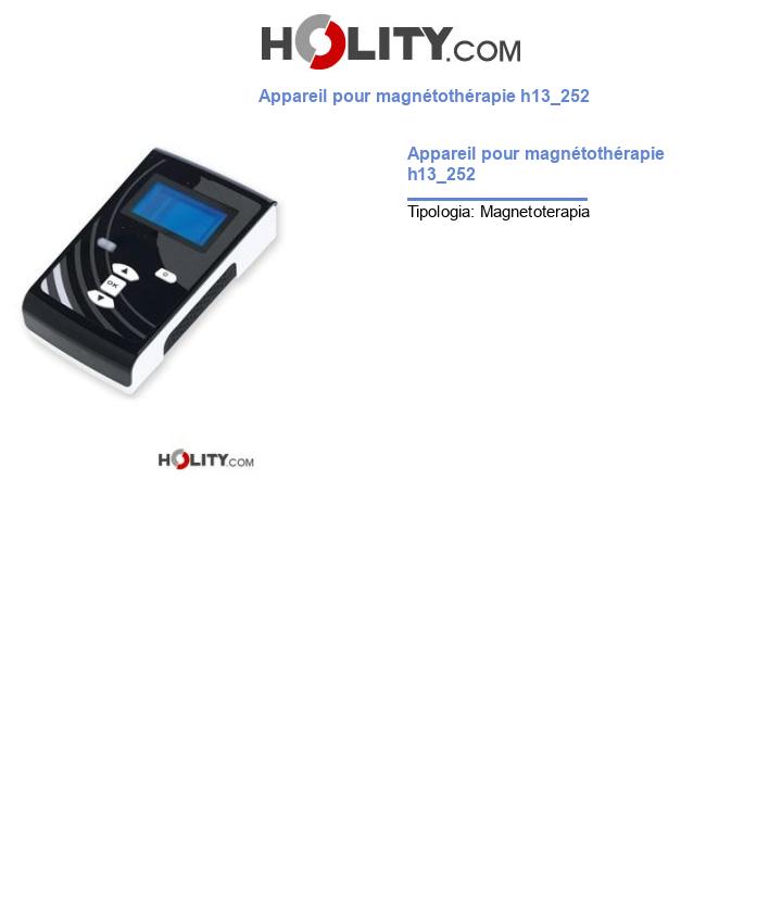 Appareil pour magnétothérapie h13_252