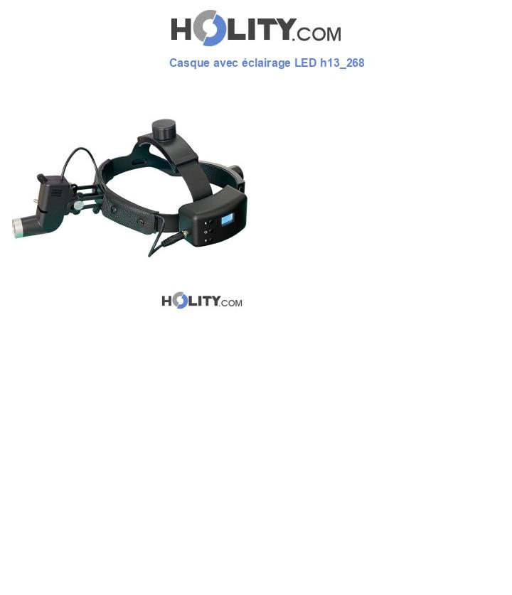 Casque avec éclairage LED h13_268