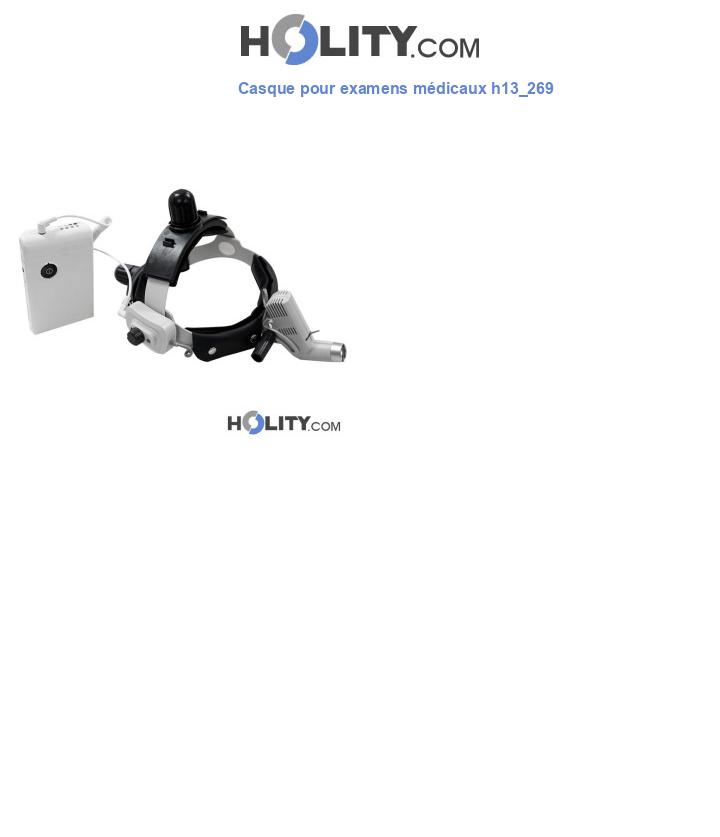 Casque pour examens médicaux h13_269