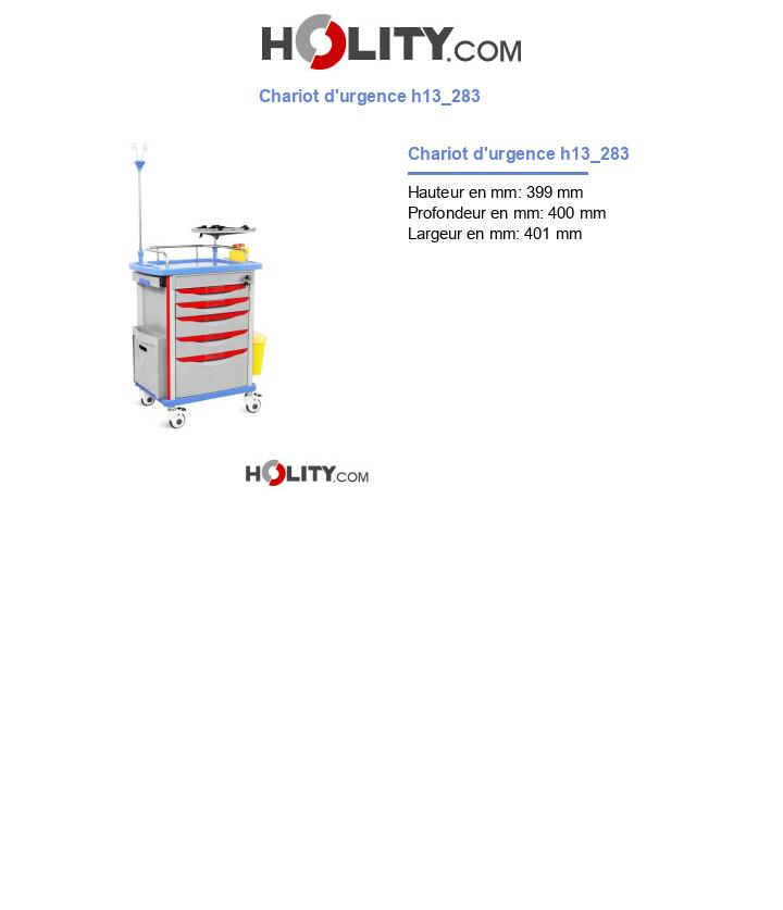 Chariot d'urgence h13_283