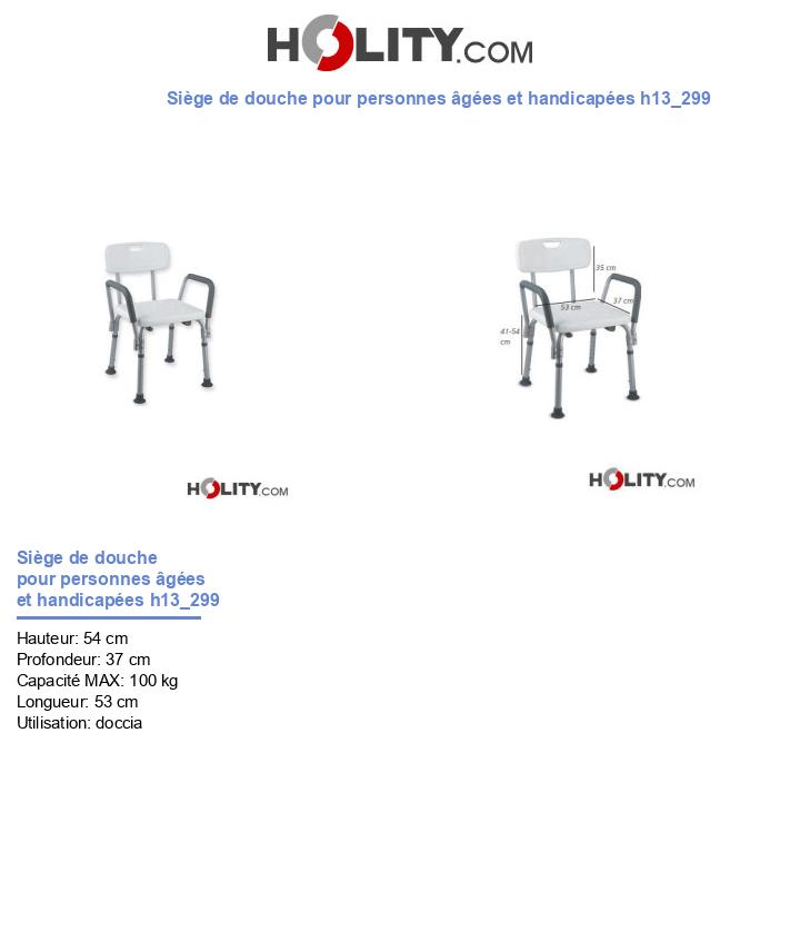 Siège de douche pour personnes âgées et handicapées h13_299