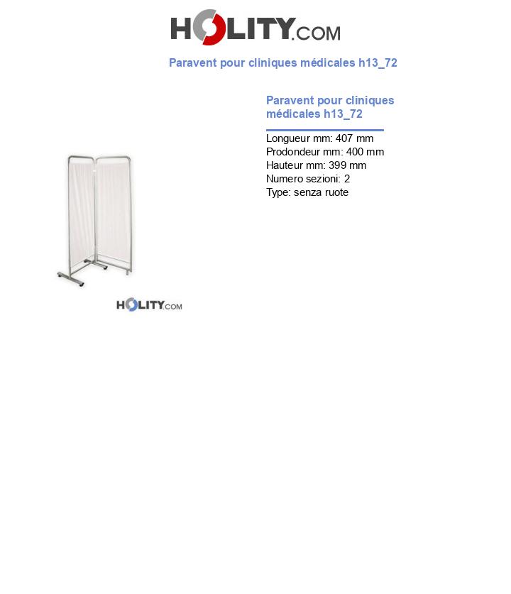 Paravent pour cliniques médicales h13_72