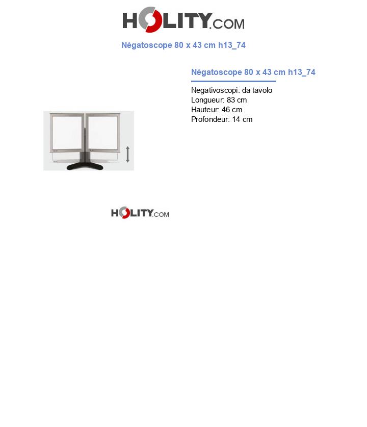 Négatoscope 80 x 43 cm h13_74