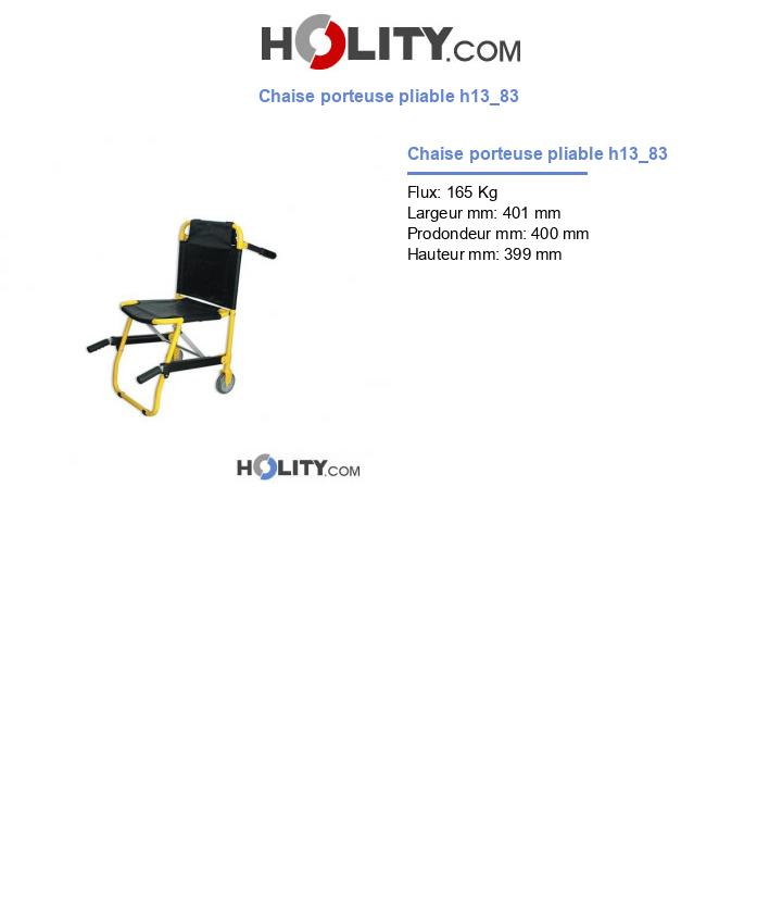 Chaise porteuse pliable h13_83