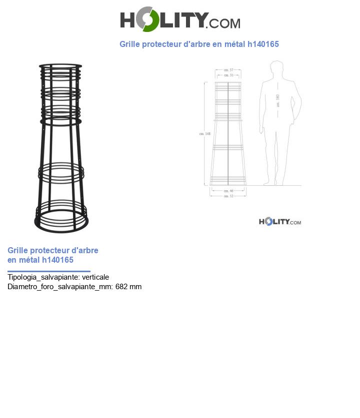 Grille protecteur d'arbre en métal h140165