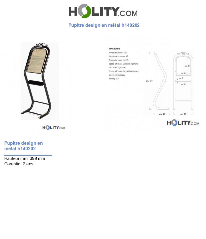 Pupitre design en métal h140202