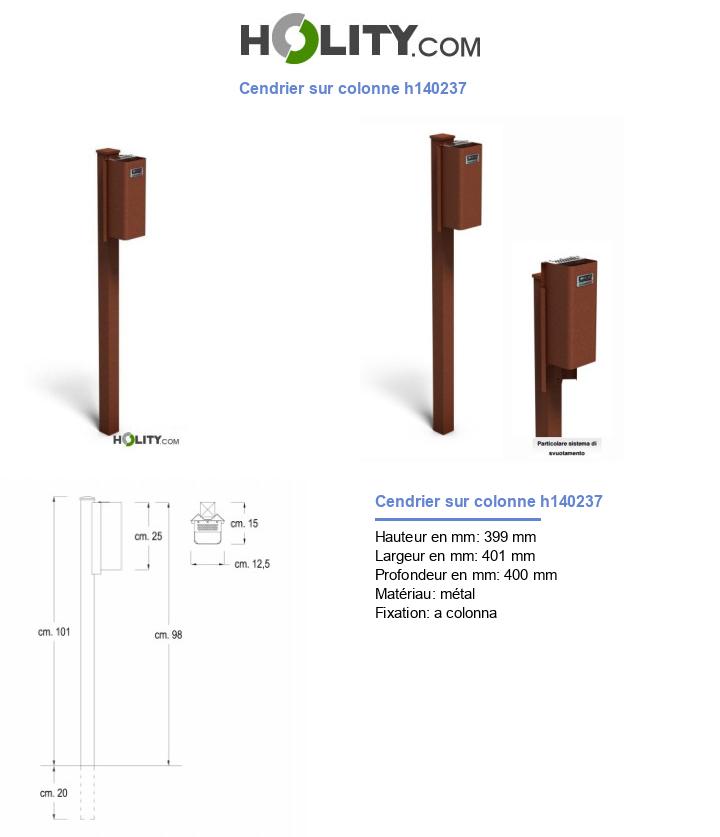 Cendrier sur colonne h140237