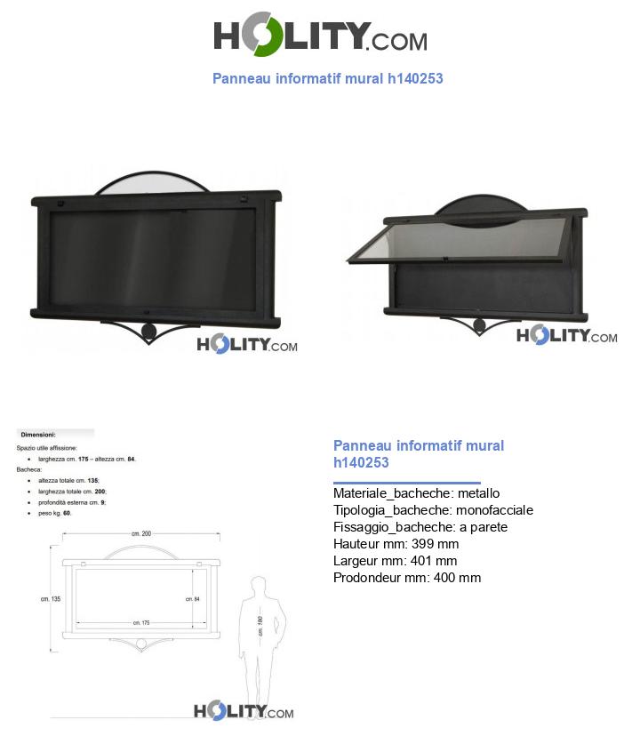 Panneau informatif mural h140253