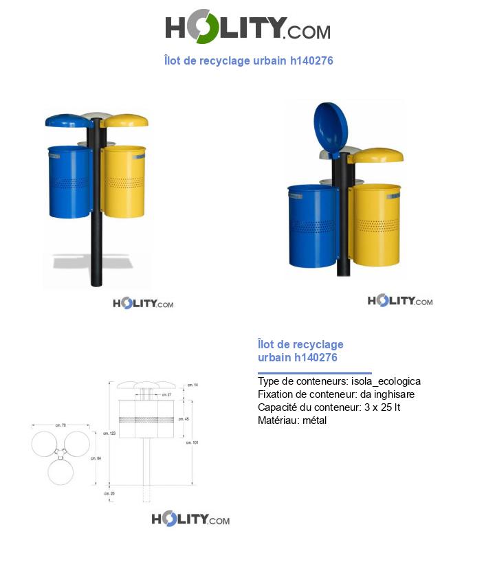 Îlot de recyclage urbain h140276