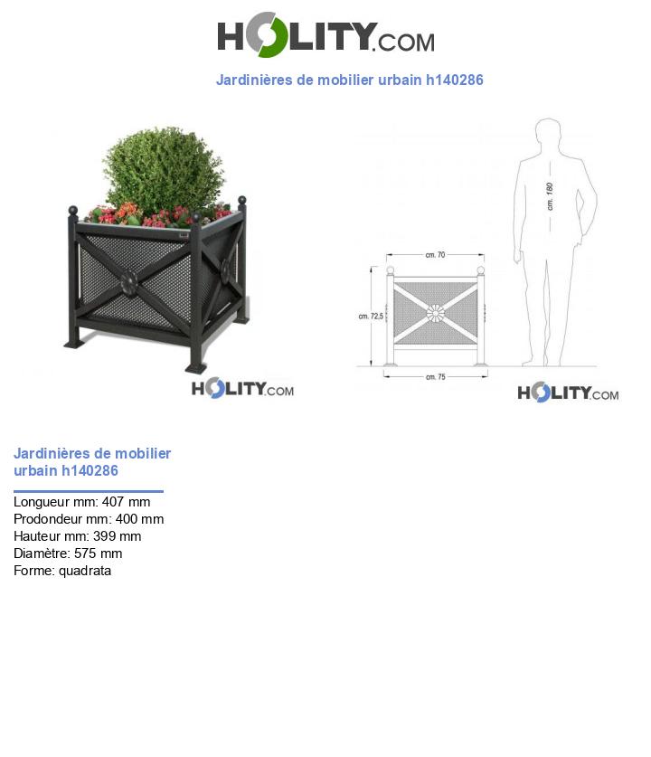 Jardinières de mobilier urbain h140286