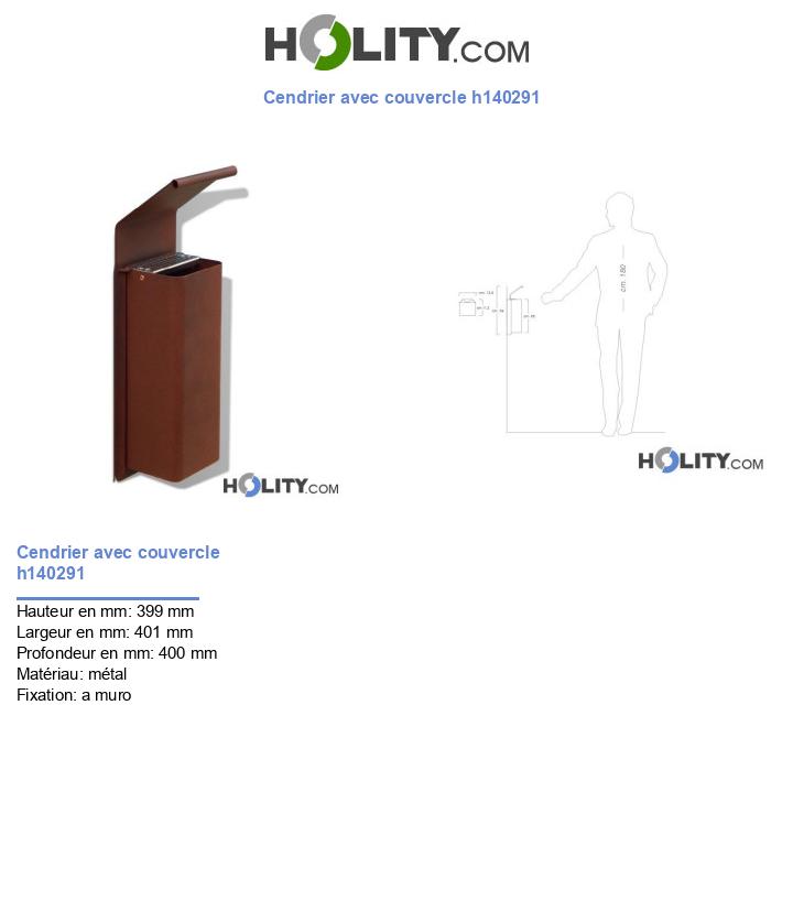 Cendrier avec couvercle h140291