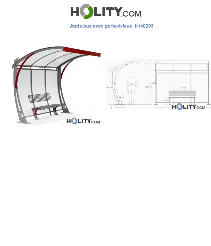 Abris bus avec porte-à-faux  h140293